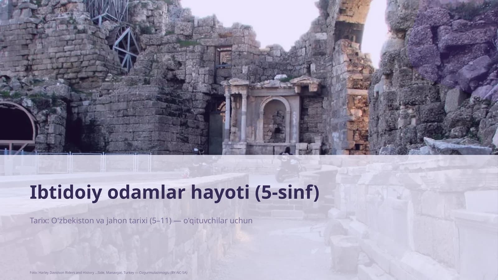 Ibtidoiy odamlar hayoti (5-sinf)