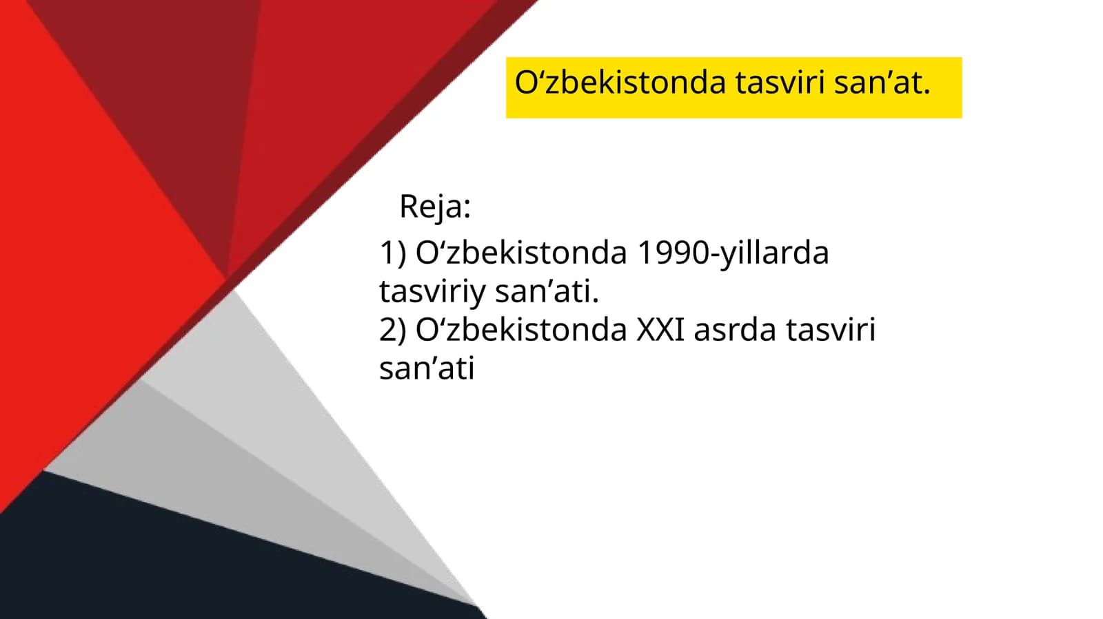 Oʻzbekistondagi tasviri sanʼati