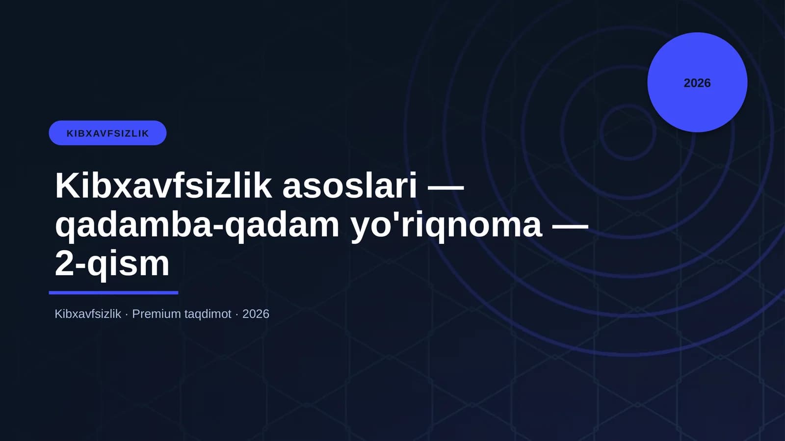 Kibxavfsizlik