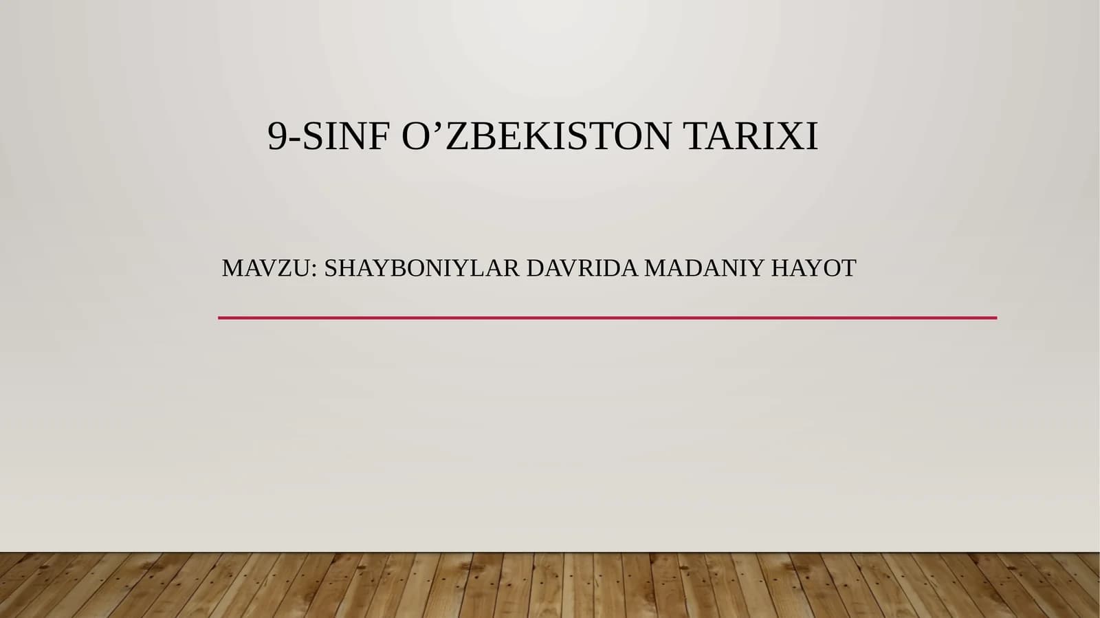 9-sinf O'zbekiston tarixi