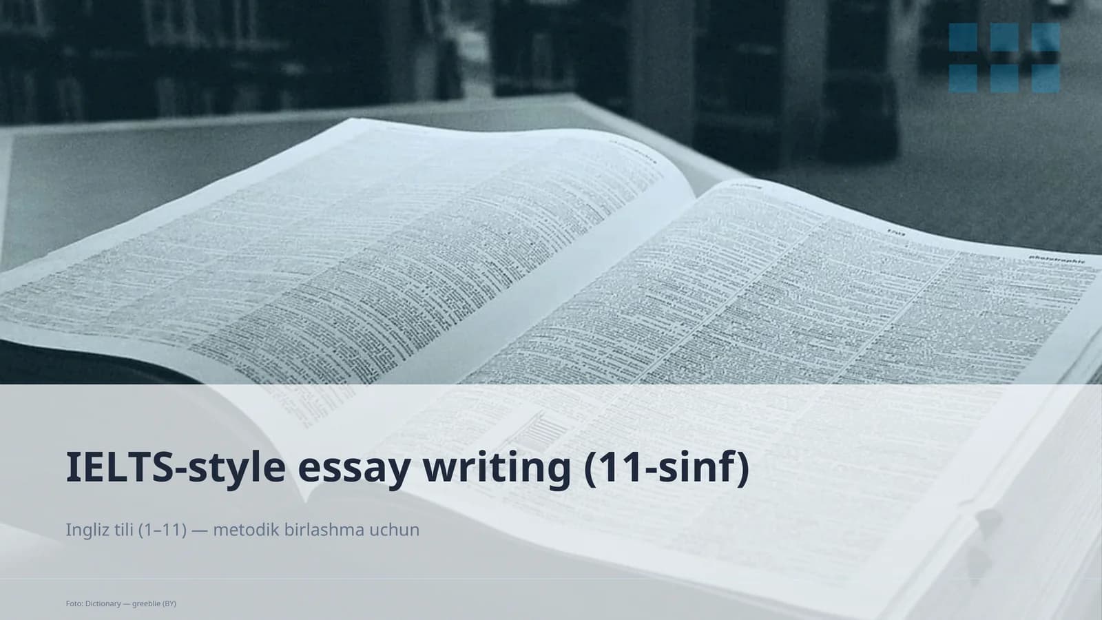 IELTS-style essay writing (11-sinf)