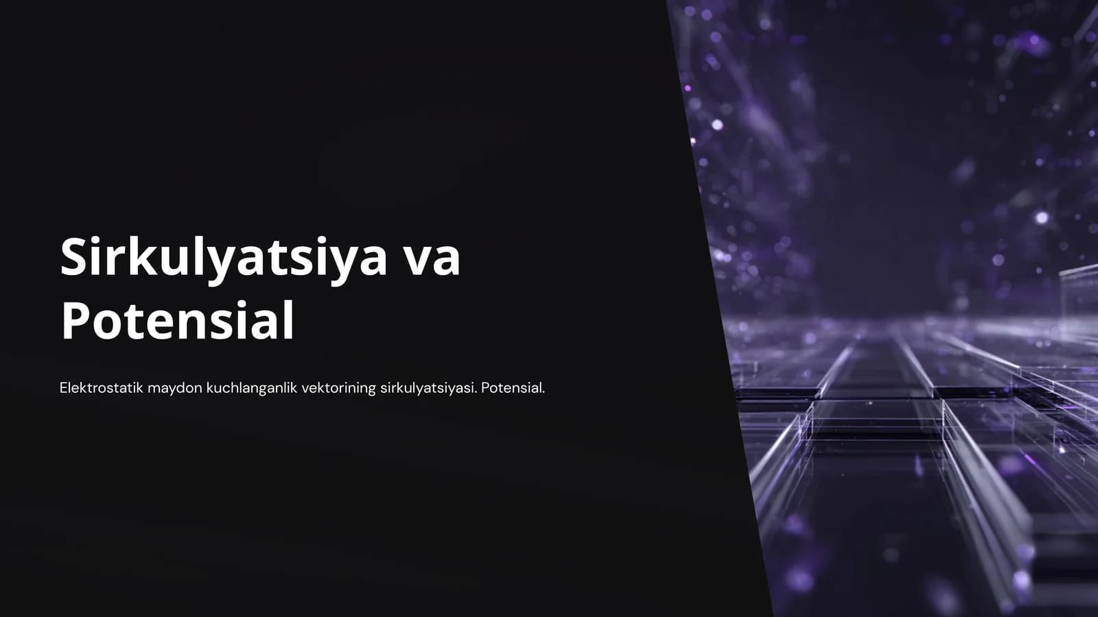 Sirkulyatsiya va Potensial