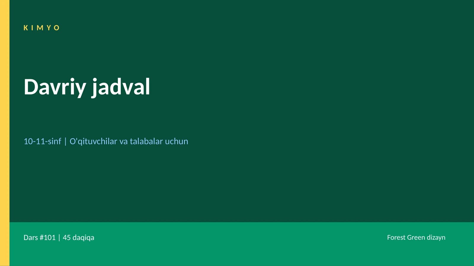 Davriy jadval