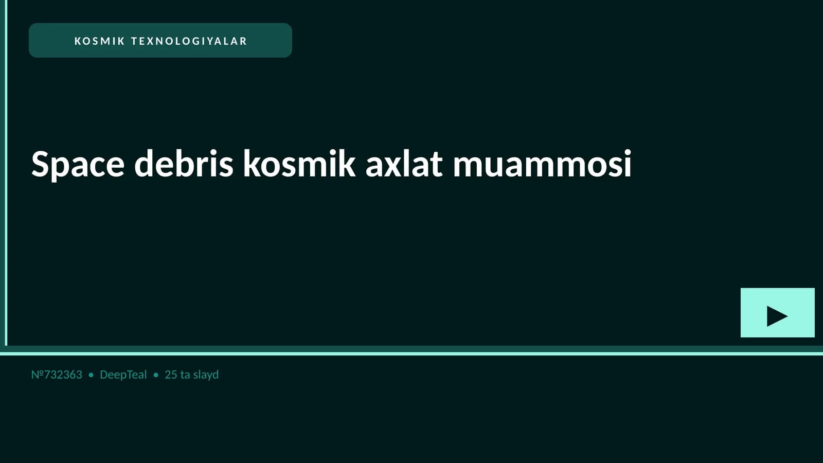 KOSMIK TEXNOLOGIYALAR
