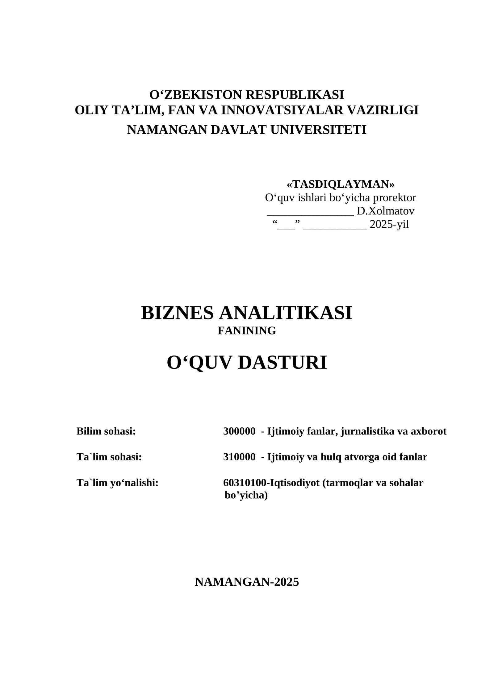 Biznes analitikasi