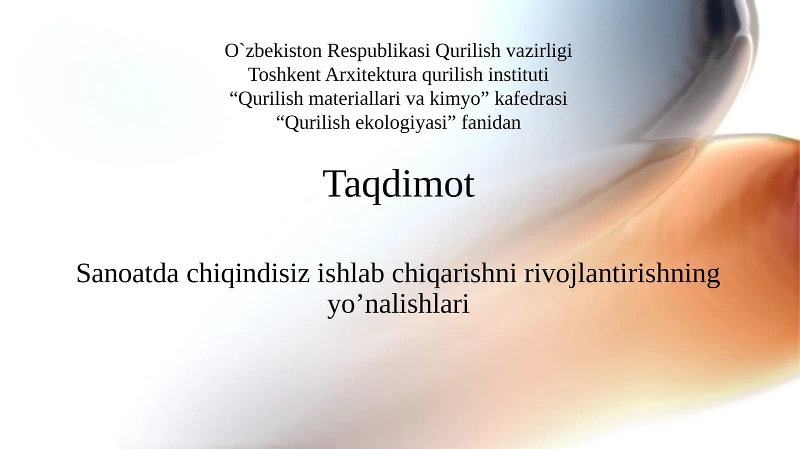 Qurilishekologiyasi
