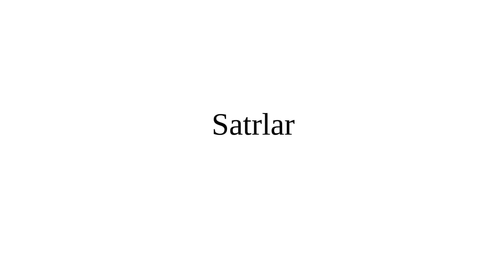 Satrlar