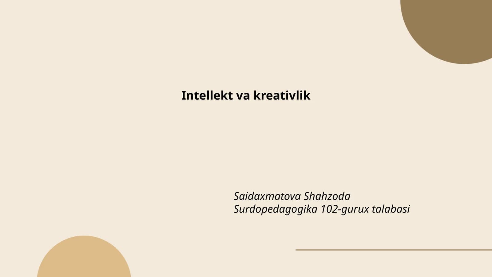 Intellekt va kreativlik