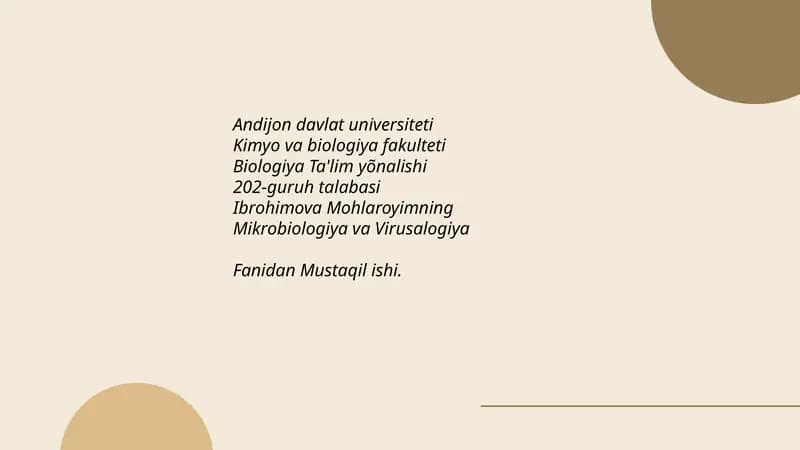 Mikroorganizmlarning qishloq xo‘jaligidagi ahamiyati
