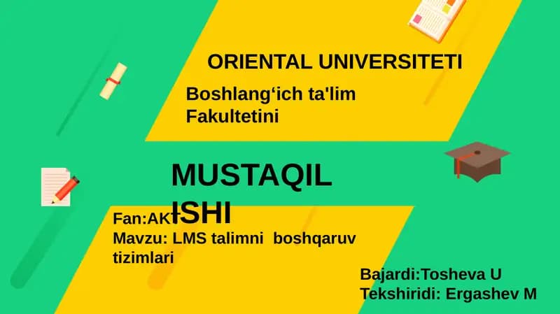 Ta'limni boshqarish tizimi (LMS)