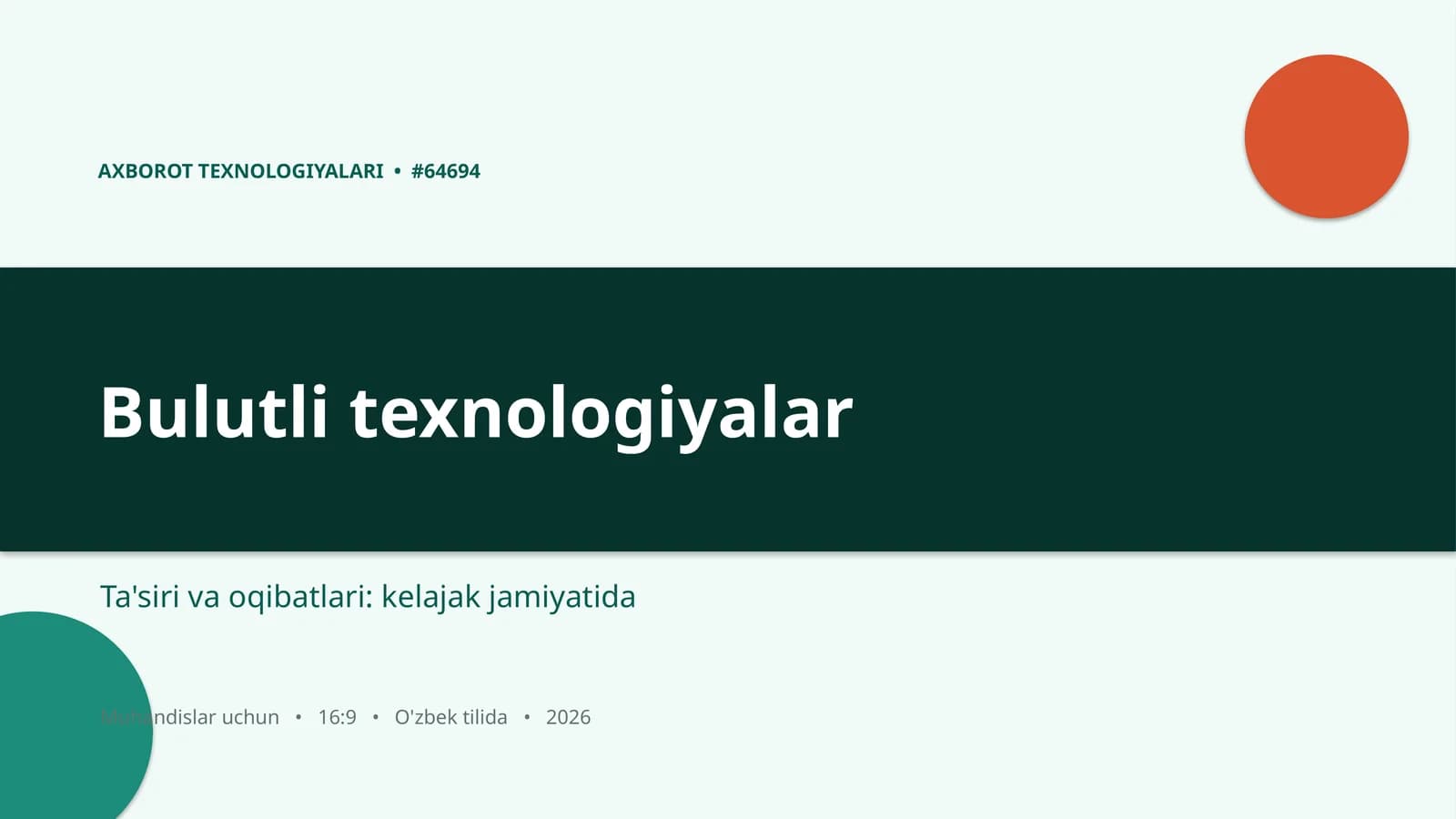Bulutli texnologiyalar