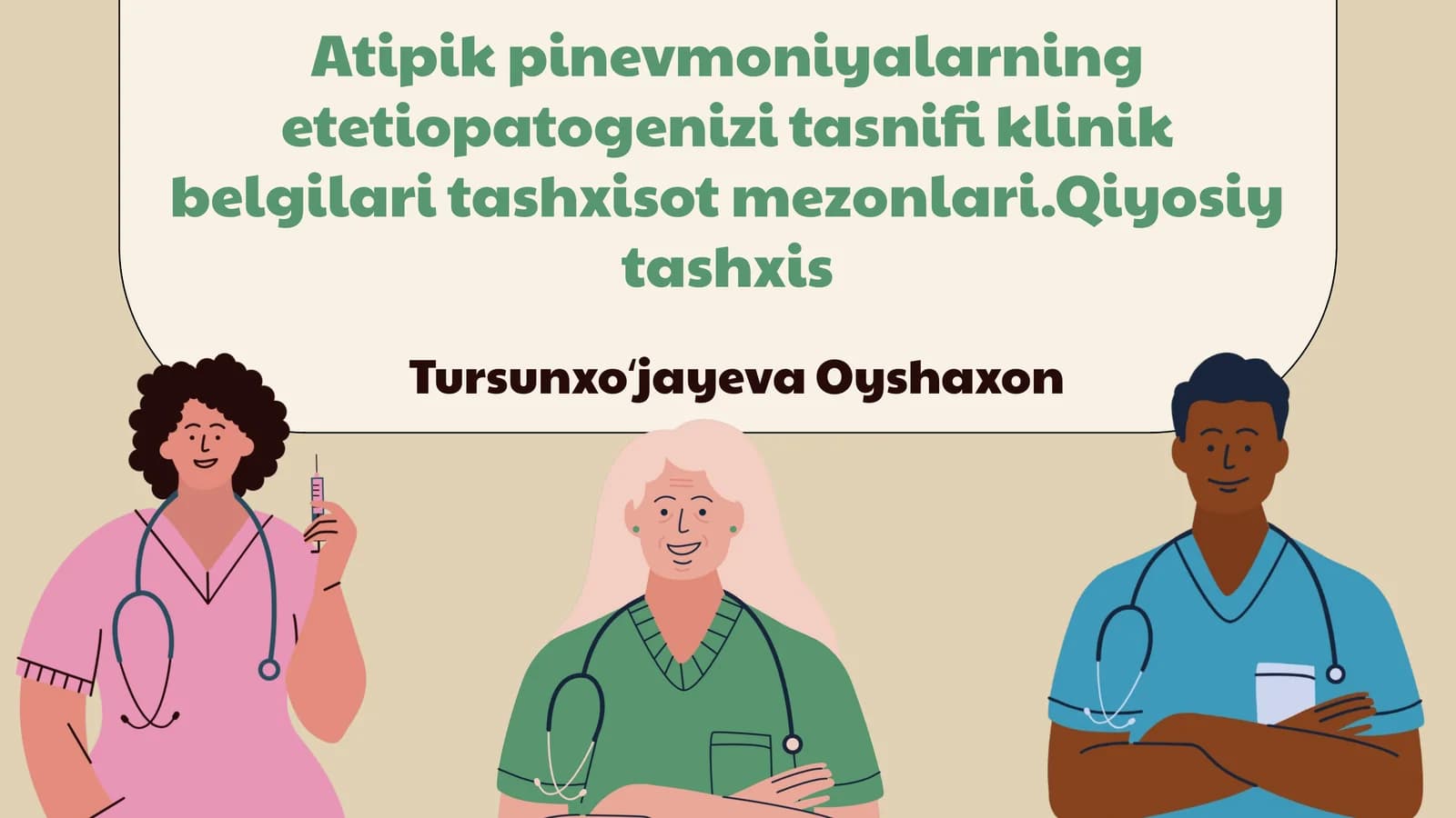 Atipik pinevmoniyalarning etetiopatogenizi tasnifi klinik belgilari tashxisot mezonlari