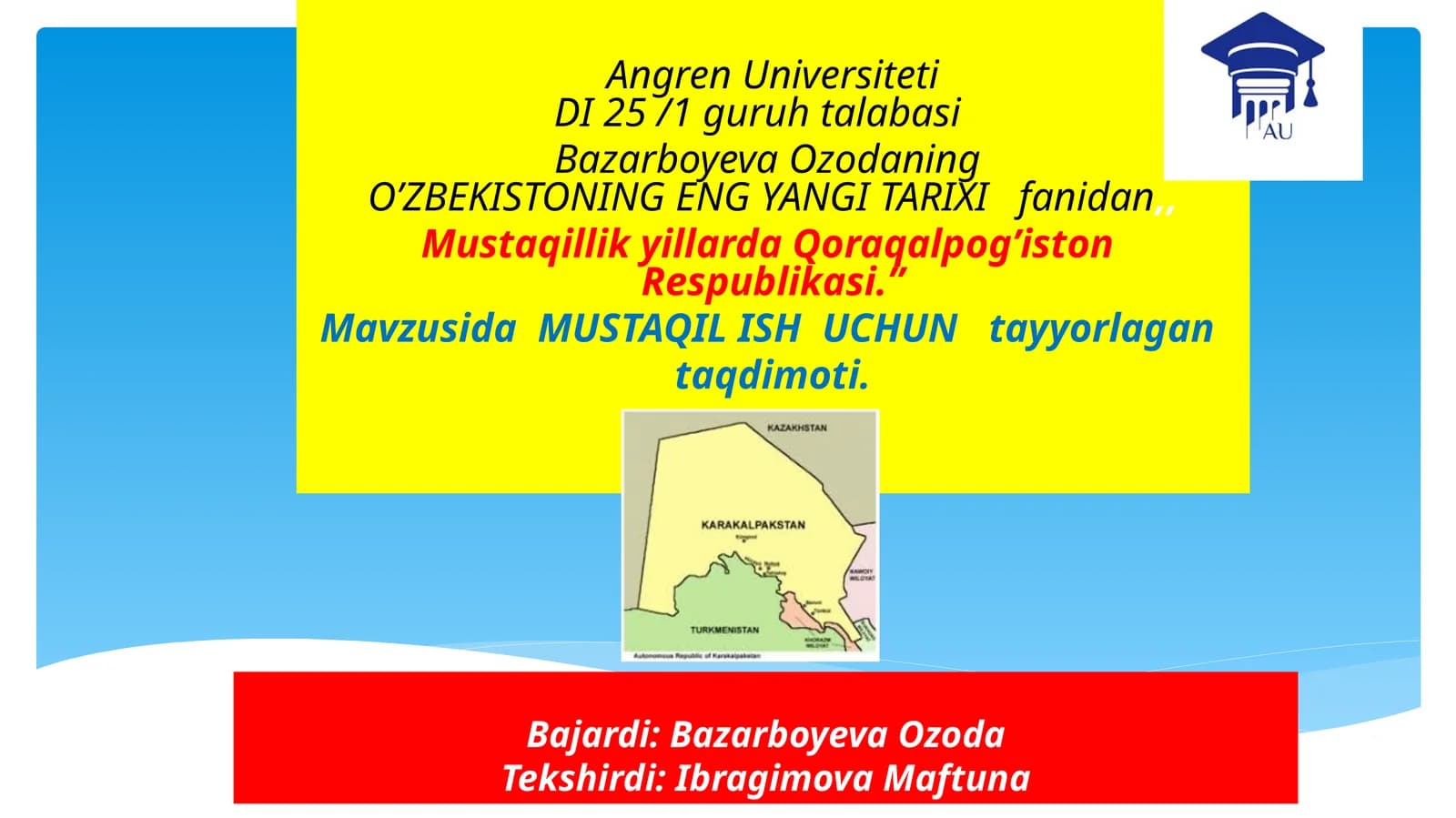 Qoraqalpog'iston tarixi va geografiyasi