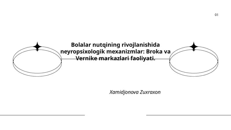 Bolalar nutqining rivojlanishida neyropsixologik mexanizmlar