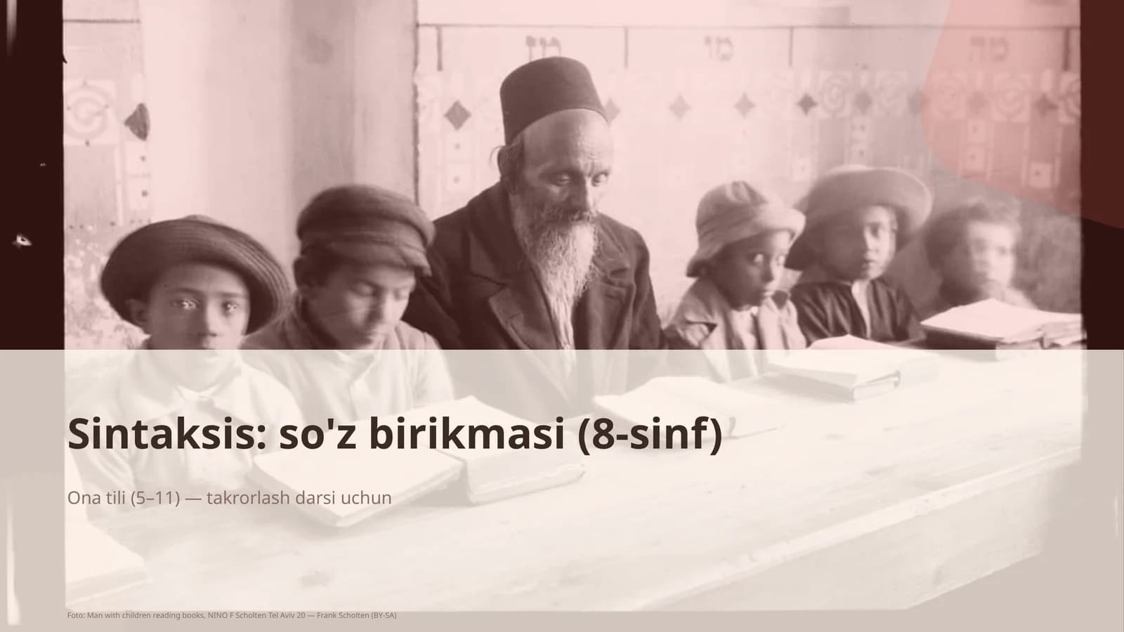 Sintaksis: so'z birikmasi (8-sinf)