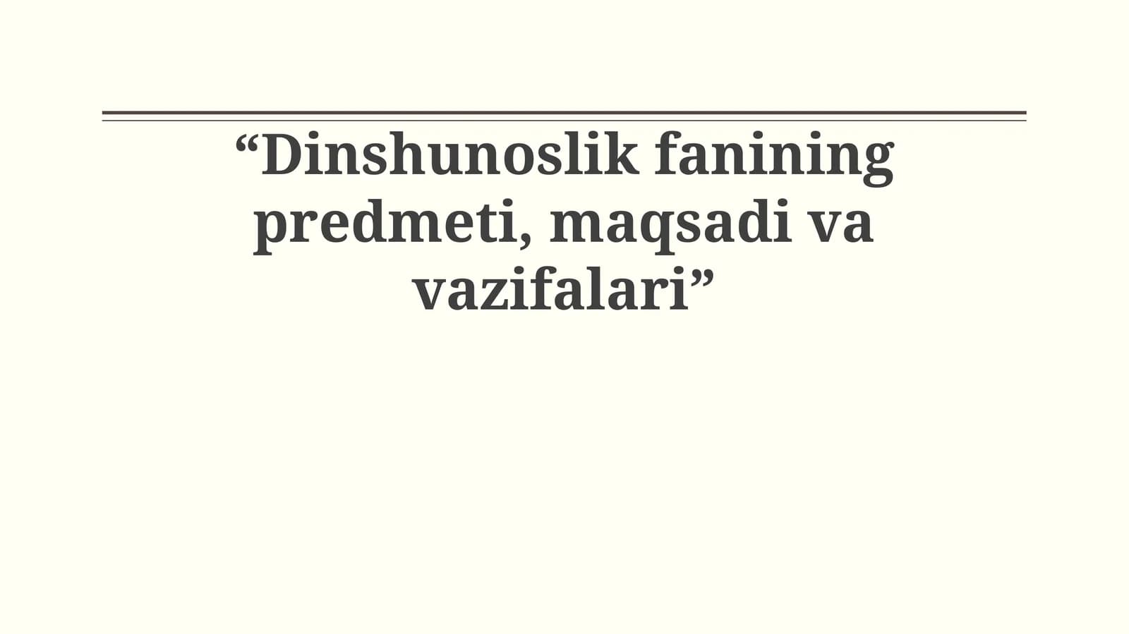Paleontologiya fanining predmeti, maqsadi va vazifalari