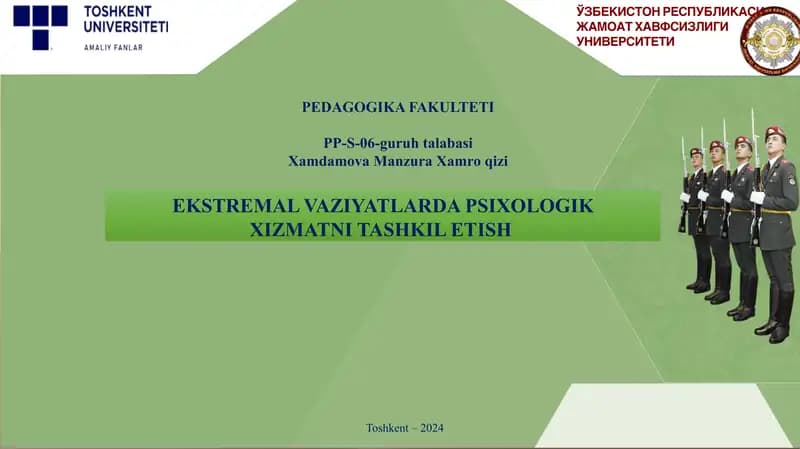 ekispremental vaziyat.