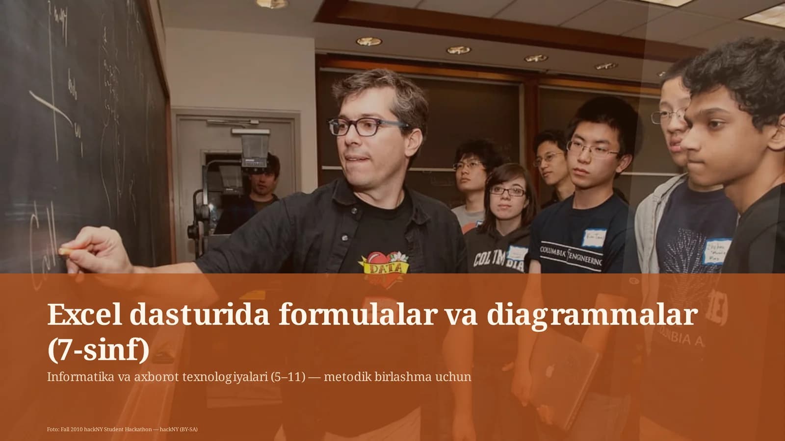 Excel dasturida formulalar va diagrammalar (7-sinf)