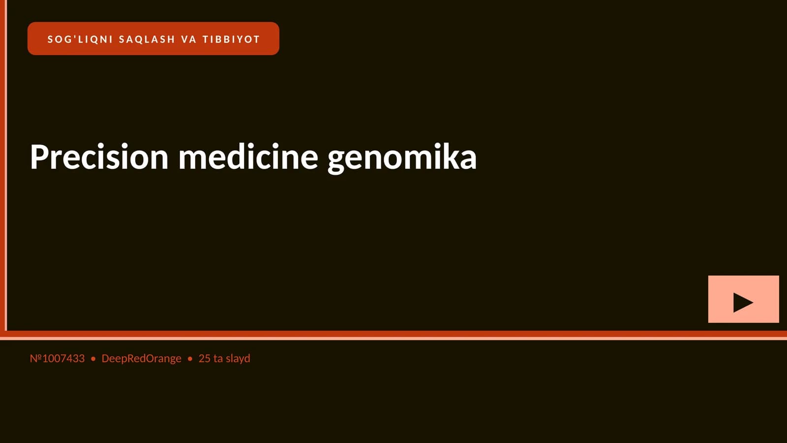 Precision medicine genomika