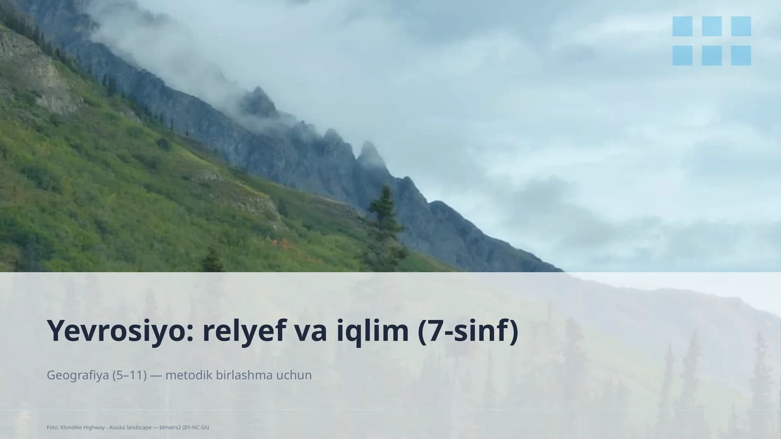 Yevrosiyo: relyef va iqlim (7-sinf)