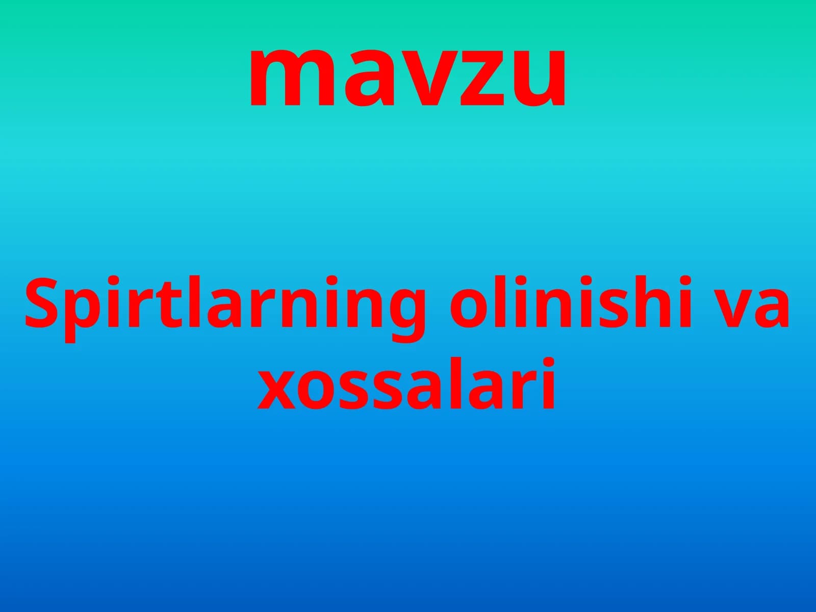 Spirtlarningolinishivaxossalari