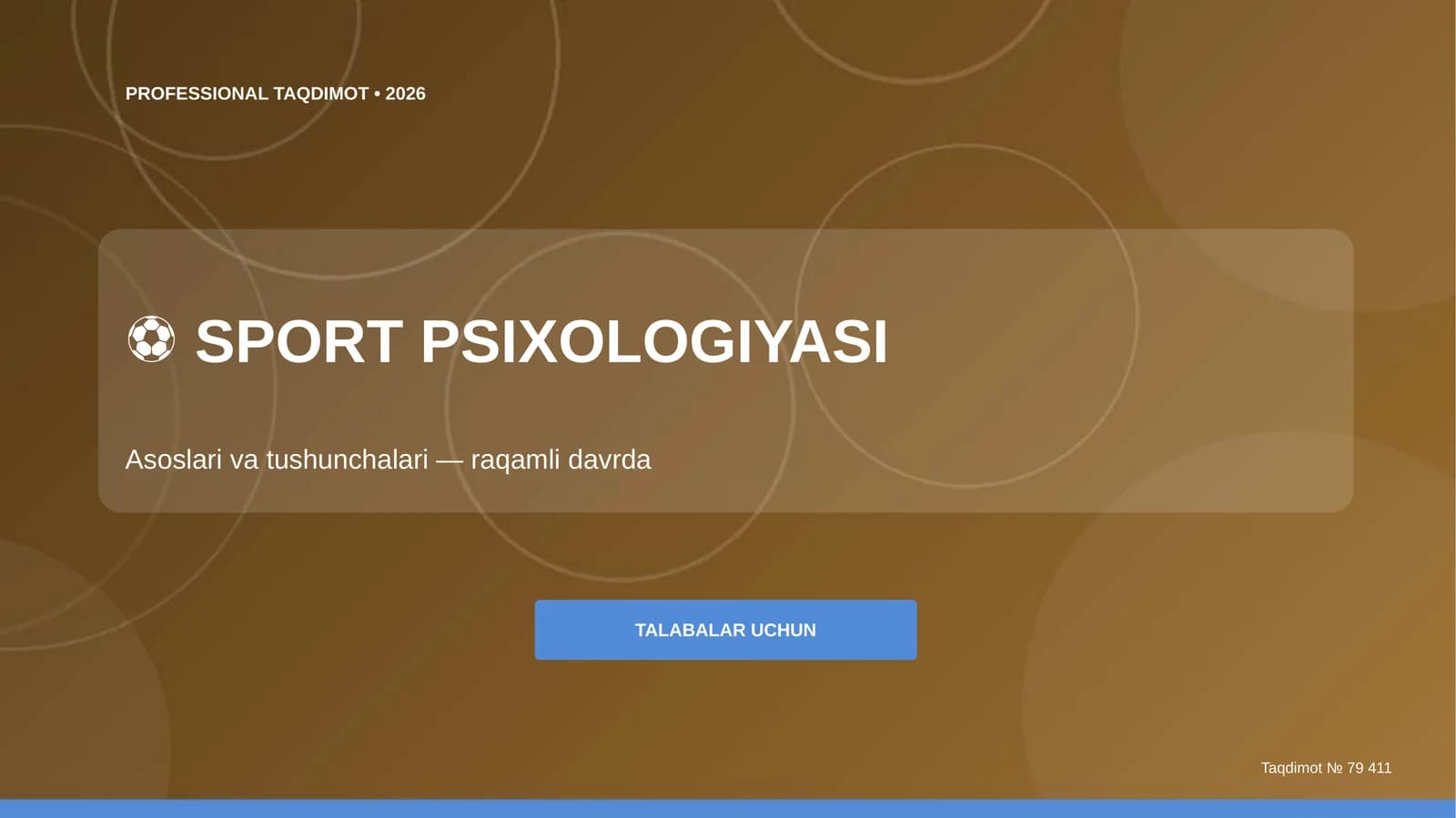 Sport Psixologiyasi Asoslari va Tushunchalari