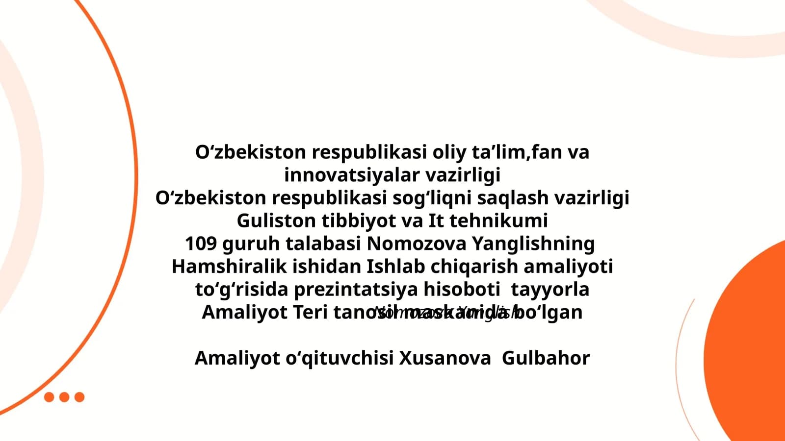Teri tanosil maskanida