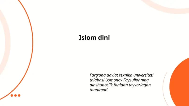 Islom dini