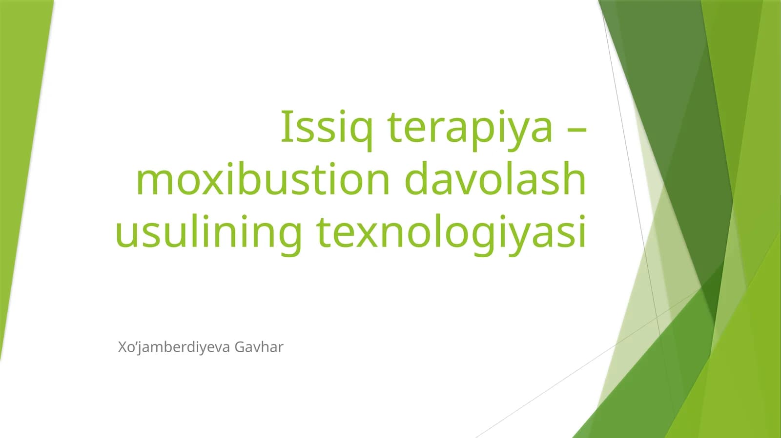 Moxibustion Terapiya