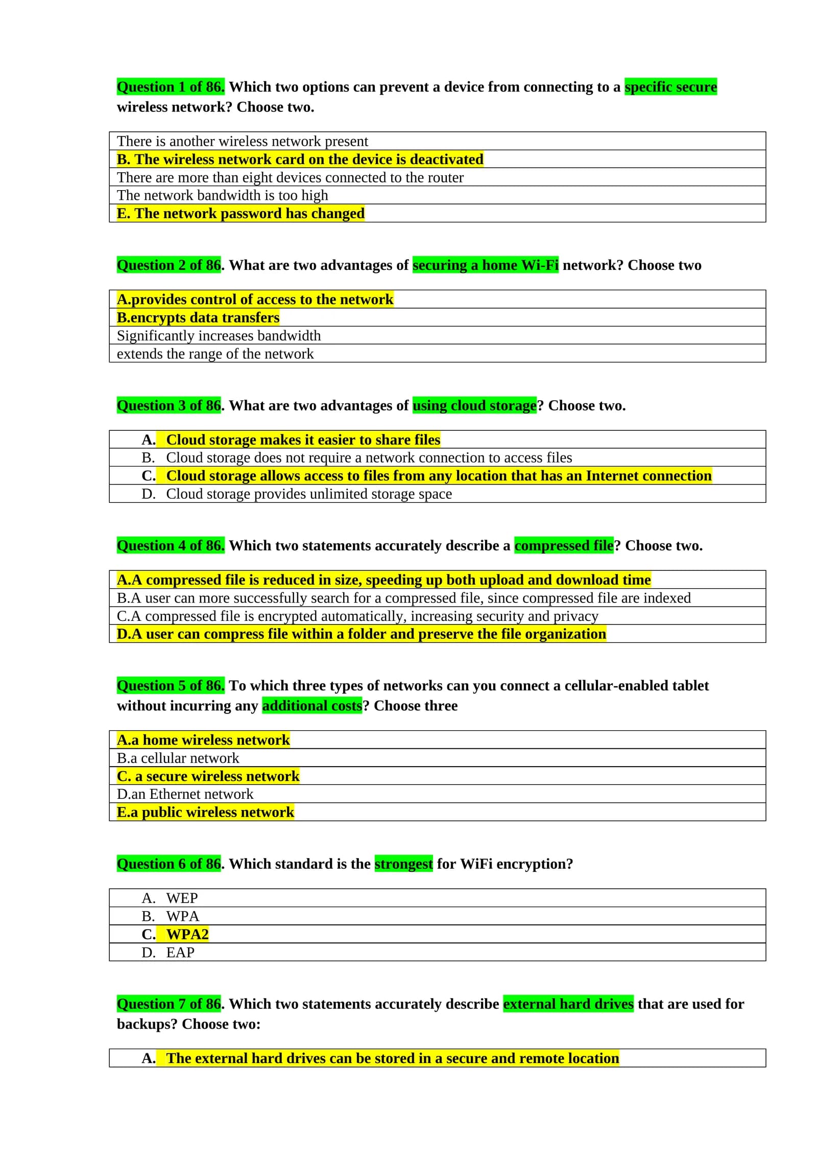 Computing Fundamentals informattika IC3 javoblari to'liq
