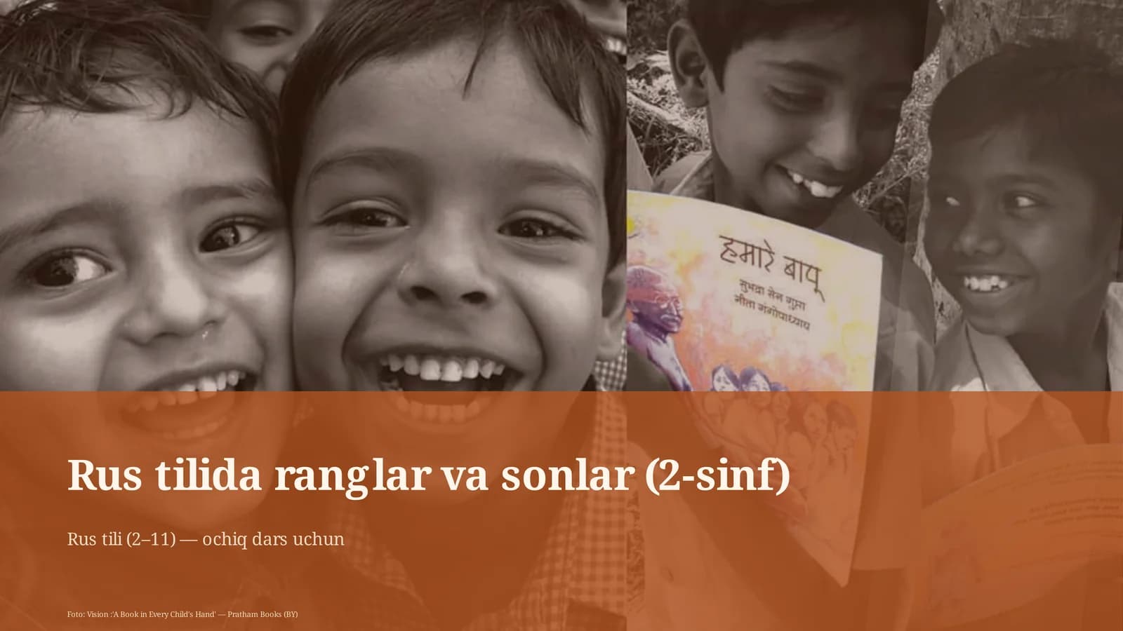 Rus tilida ranglar va sonlar (2-sinf)