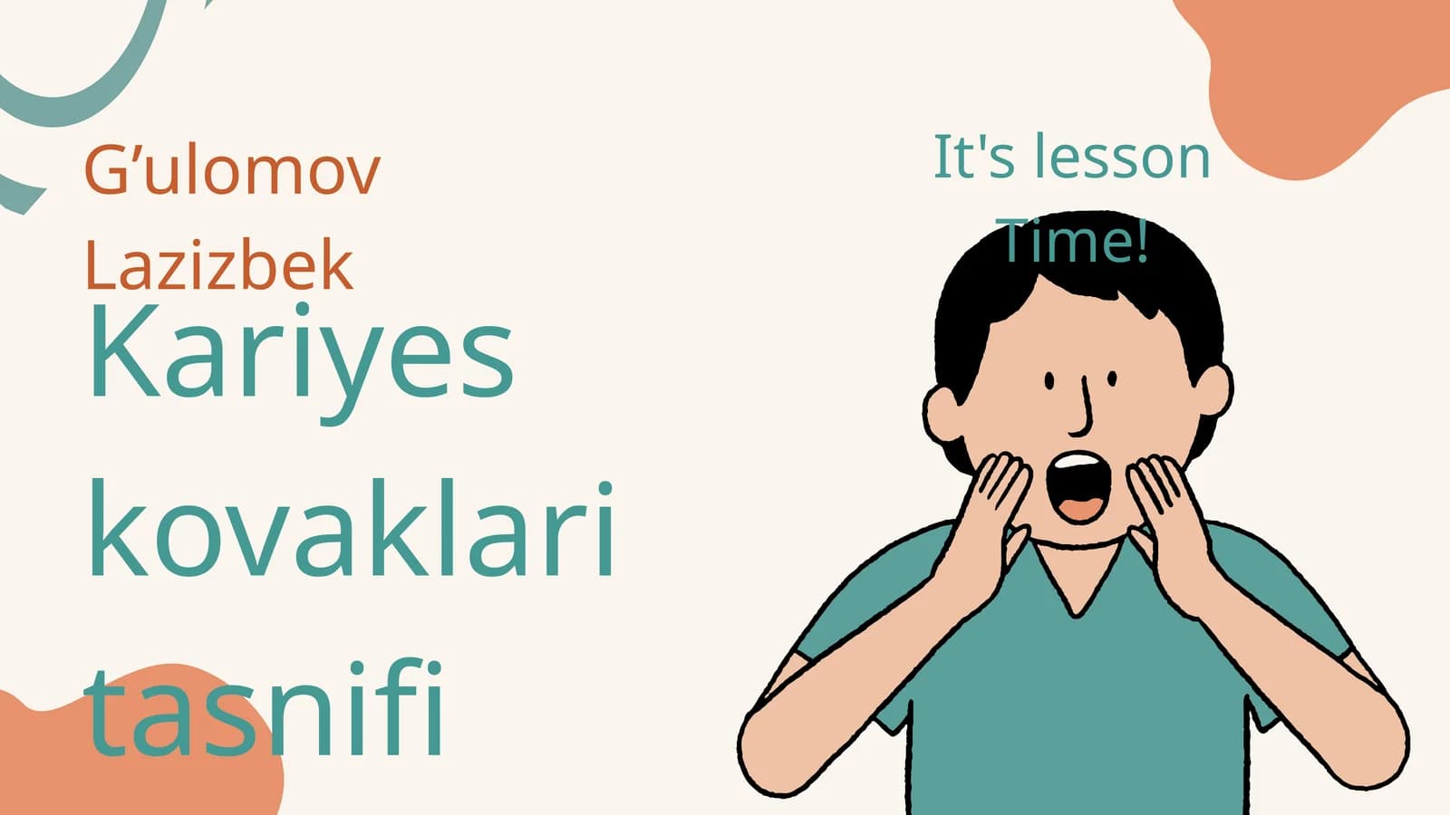 Kariyes kovaklari tasnifi