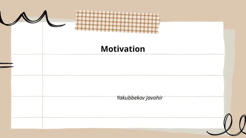 Motivation