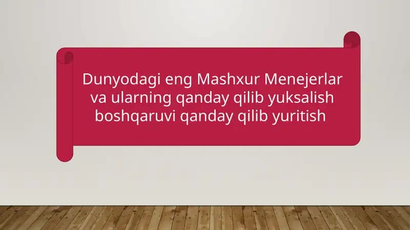 Menejerlar