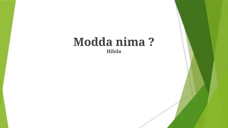 Modda nima?