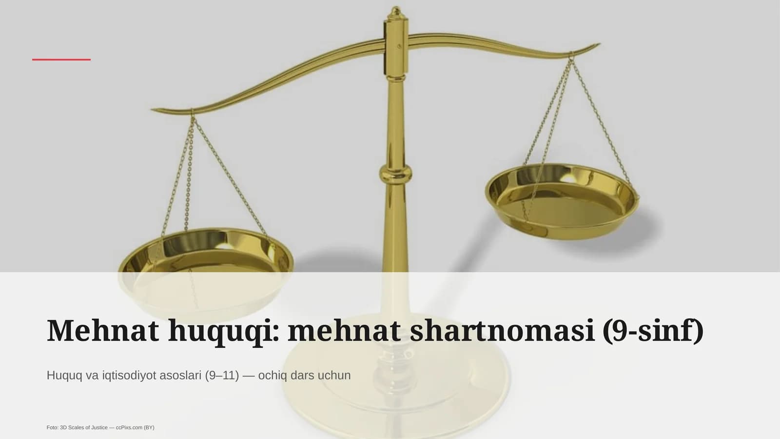 Mehnat huquqi: mehnat shartnomasi (9-sinf)
