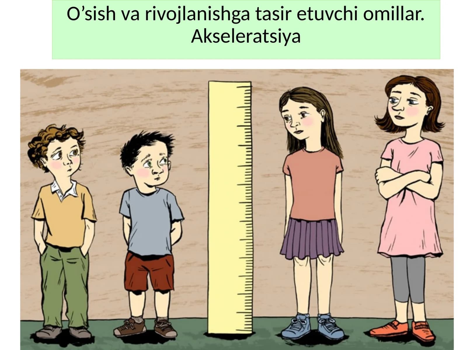 O’sish va rivojlanishga tasir etuvchi omillar. Akseleratsiya