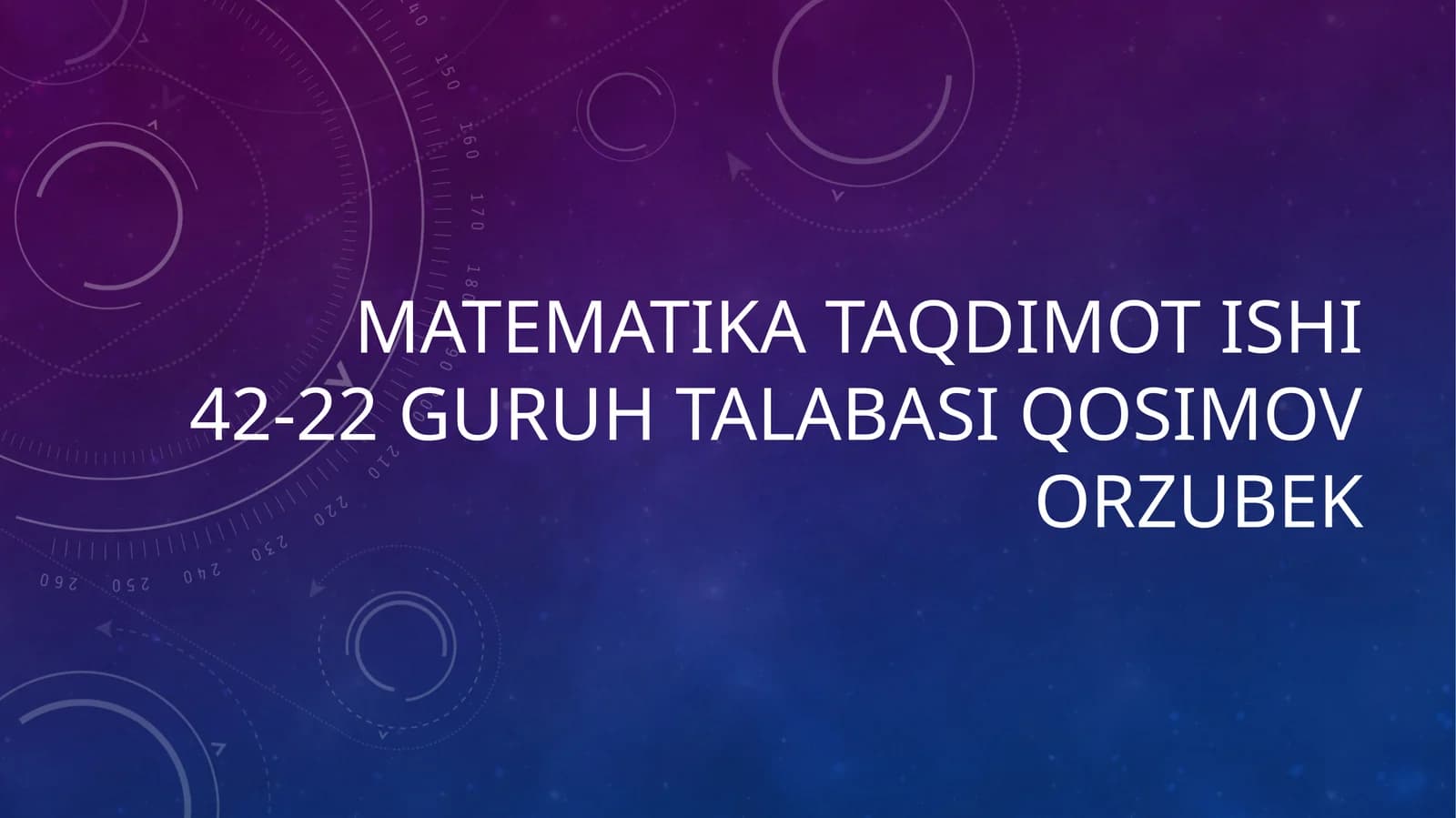 Vektorlar Ustida chiziqli amallar bajarish. VektorNing o‘qdagi proyeksiyasi. Yo‘naltiruvchi sinuslar