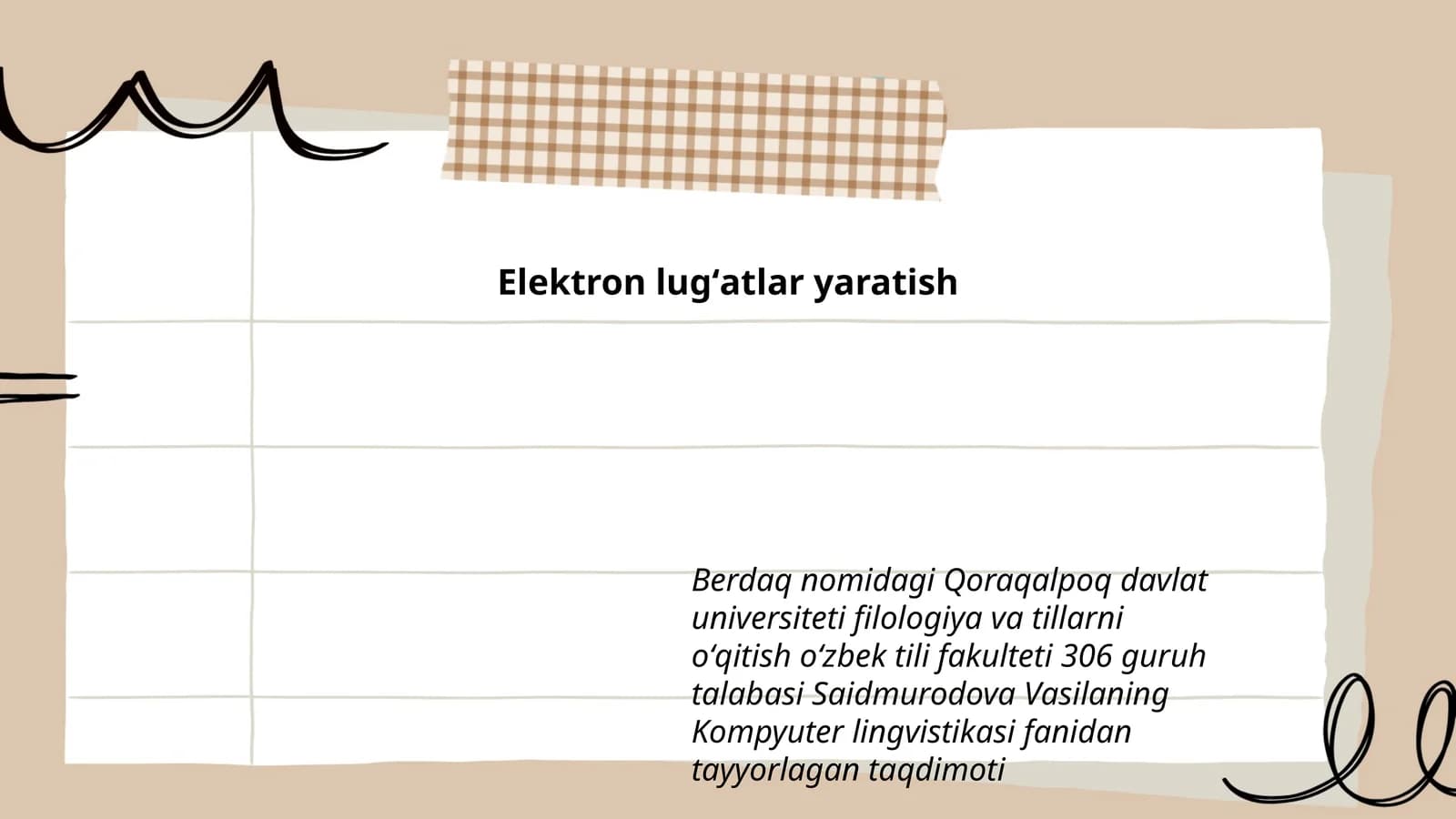 Elektron lugʻatlar yaratish