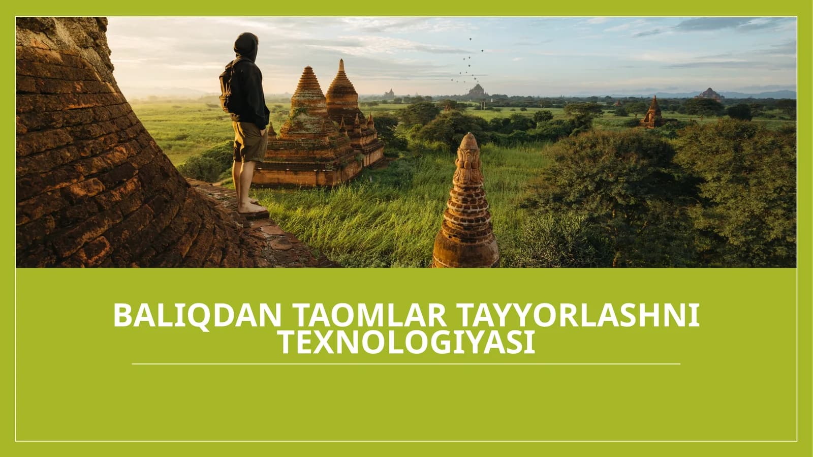 Baliq dantao'mlari tayyorlash texnologiyasi