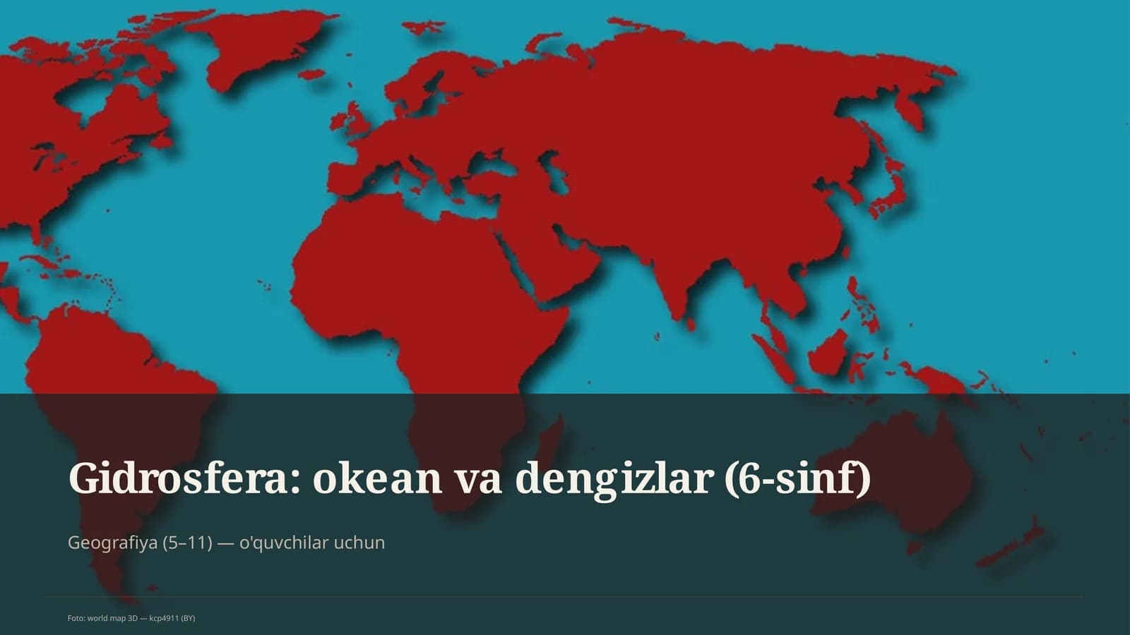 Gidrosfera: okean va dengizlar (6-sinf)