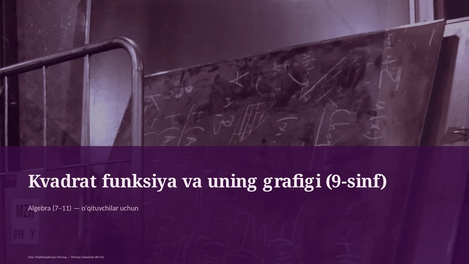 Kvadrat funksiya va uning grafigi (9-sinf)