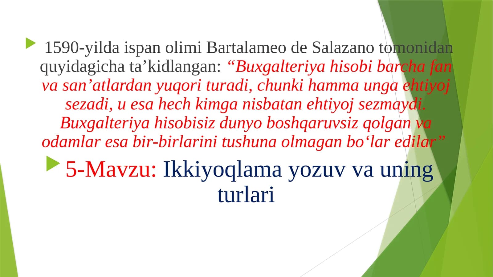 Ikkiyoqlama yozuv va uning turlari