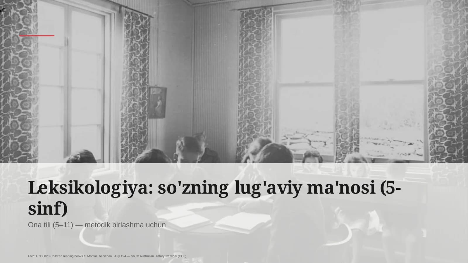 Leksikologiya: so'zning lug'aviy ma'nosi (5-sinf)