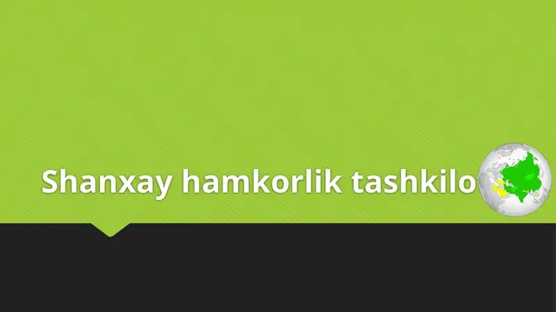 Shanxay Hamkorlik Tashkiloti .