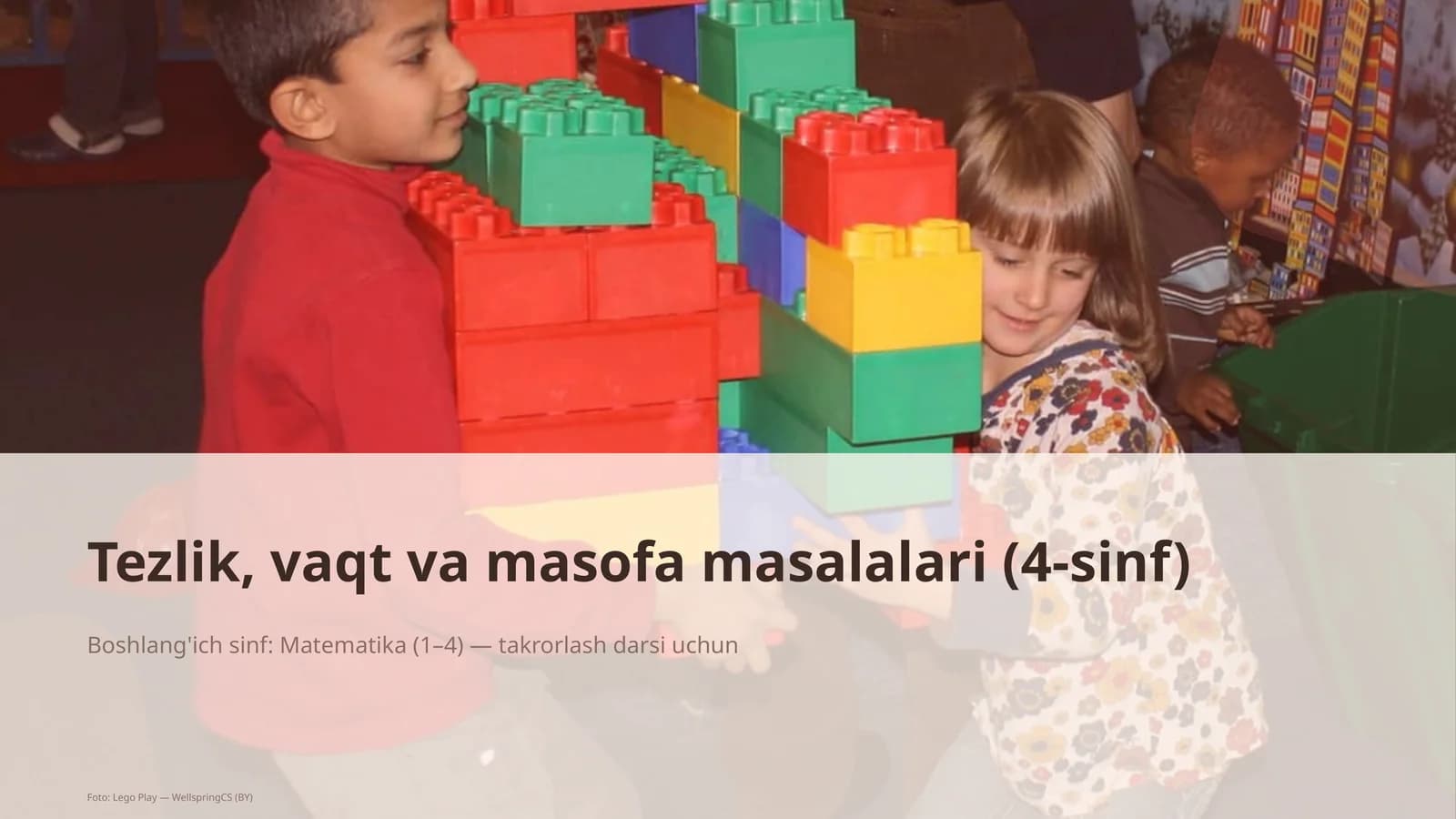 Tezlik, vaqt va masofa masalalari (4-sinf)