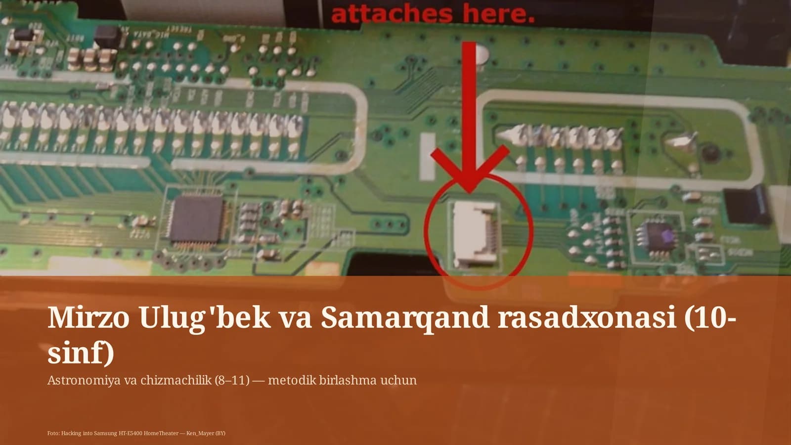 Mirzo Ulug'bek va Samarqand rasadxonasi (10-sinf)