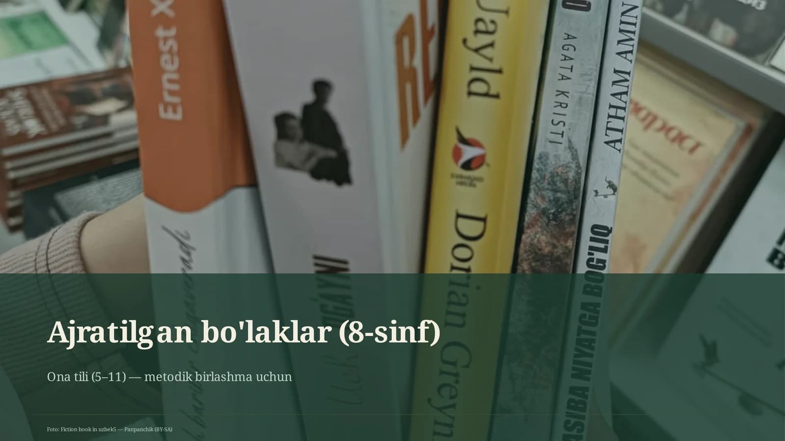 Ajratilgan bo'laklar (8-sinf)