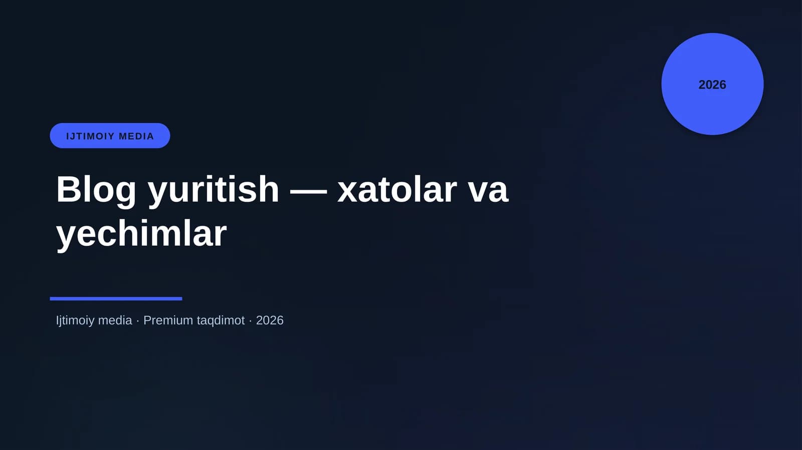 IJTIMOIY MEDIA