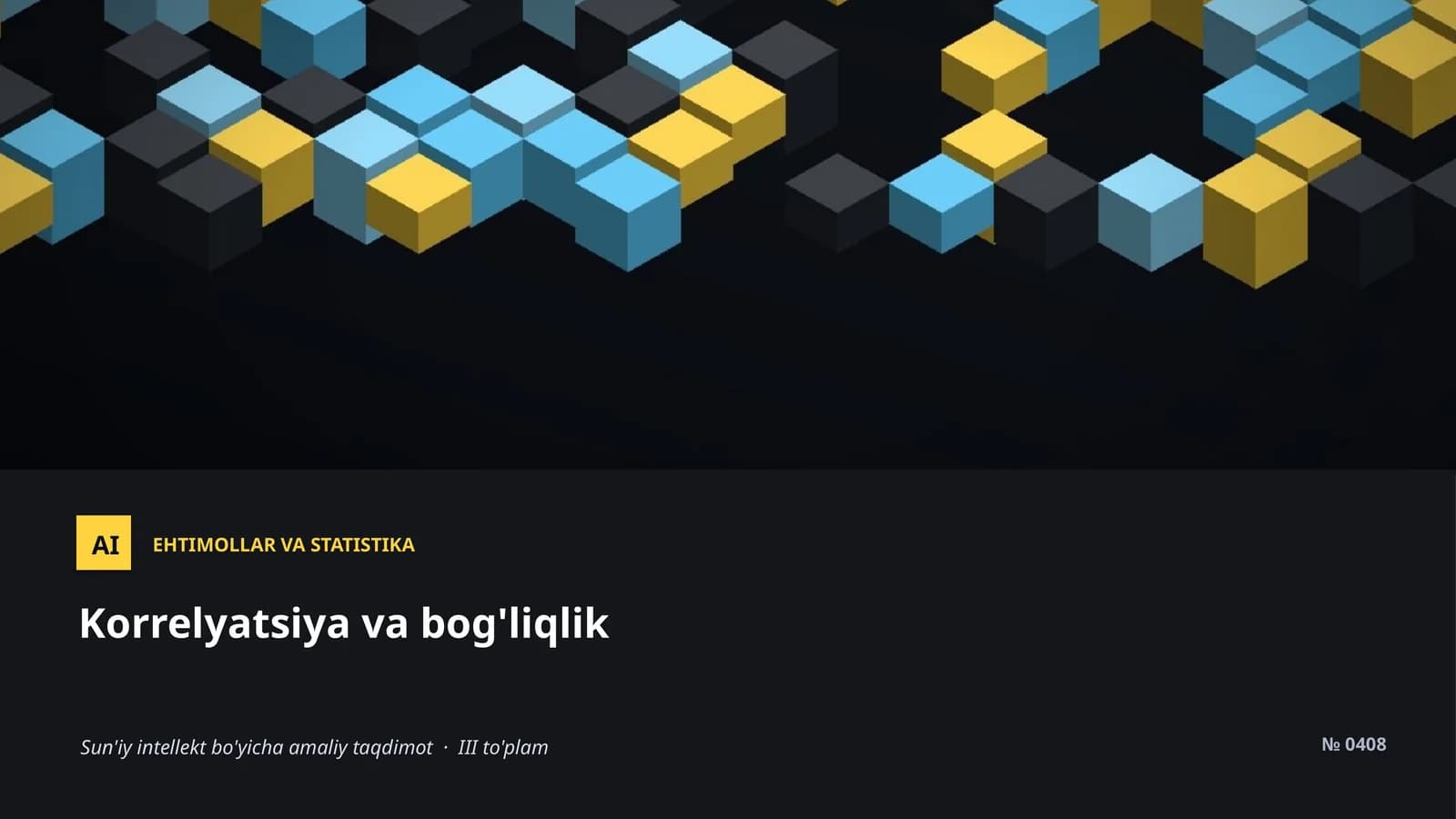 EHTIMOLLAR VA STATISTIKA